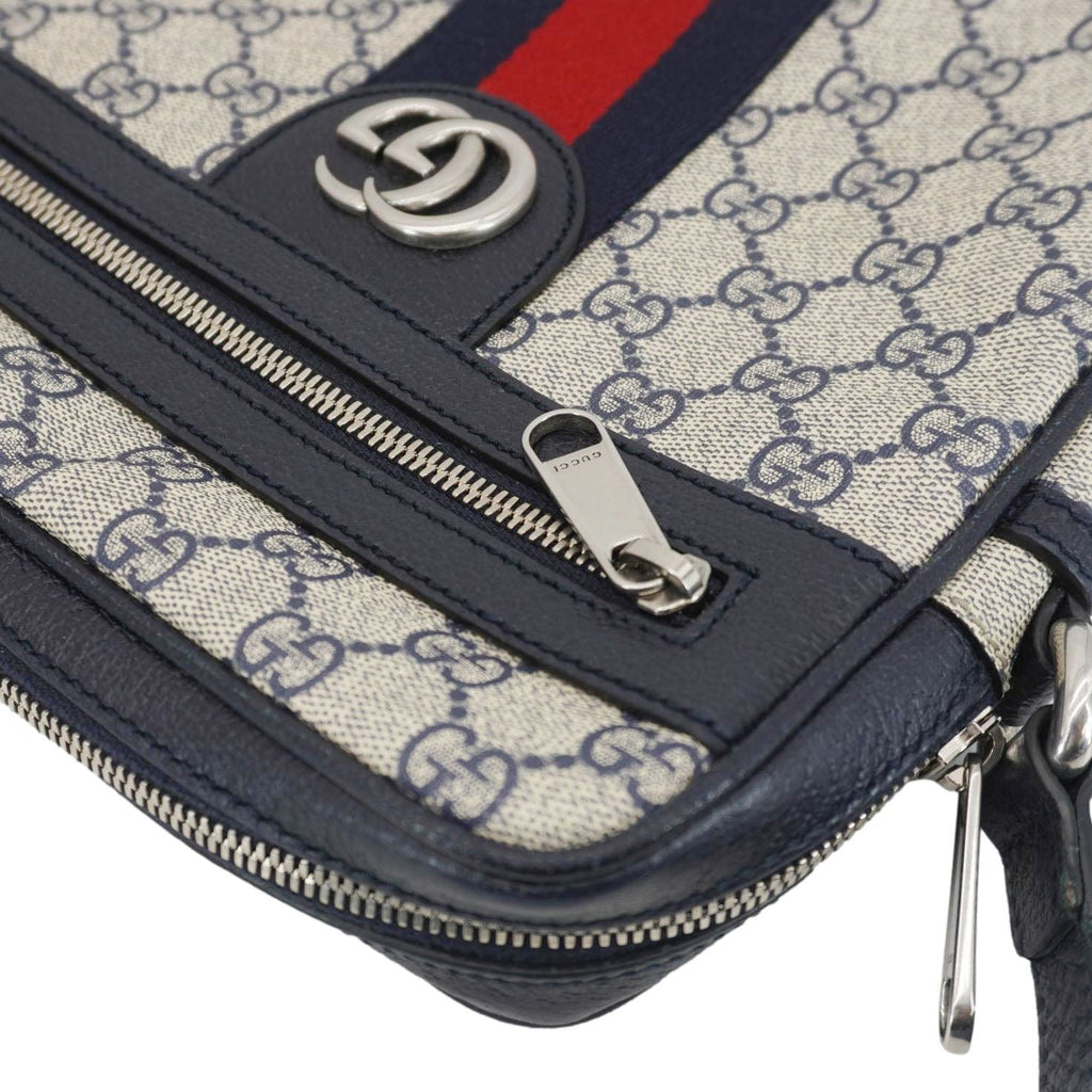 GUCCI Ophodia Small Gucci Supreme Canvas Messenger Bag Blue 547926