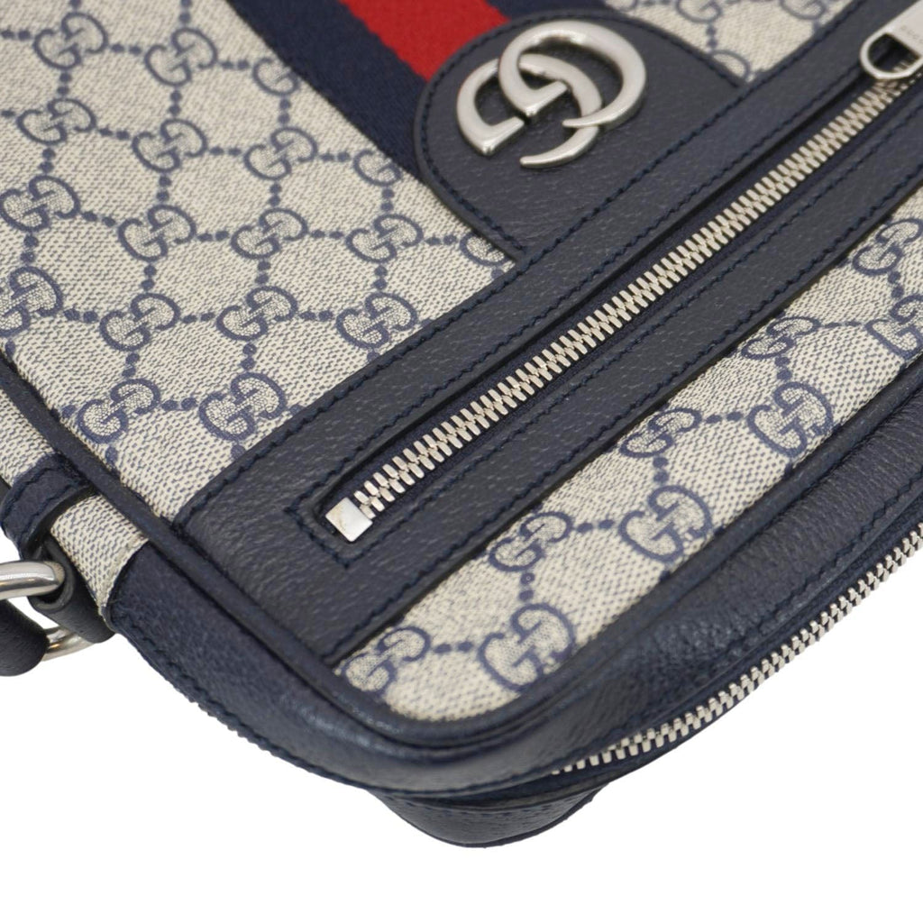 GUCCI Ophodia Small Gucci Supreme Canvas Messenger Bag Blue 547926