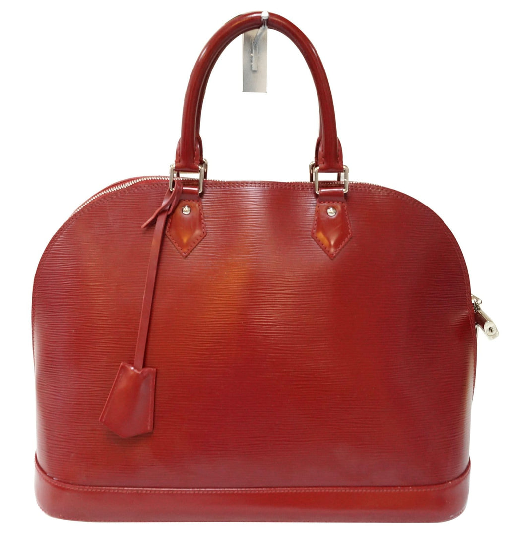 LOUIS VUITTON Fuchsia Epi Leather Alma GM Satchel Bag - Final Call