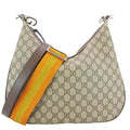 GUCCI Attache Large Gucci Supreme Canvas Shoulder Bag Beige 702823