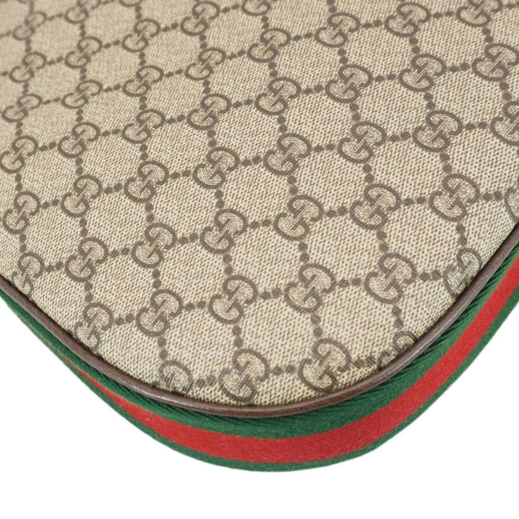 GUCCI Attache Large Gucci Supreme Canvas Shoulder Bag Beige 702823