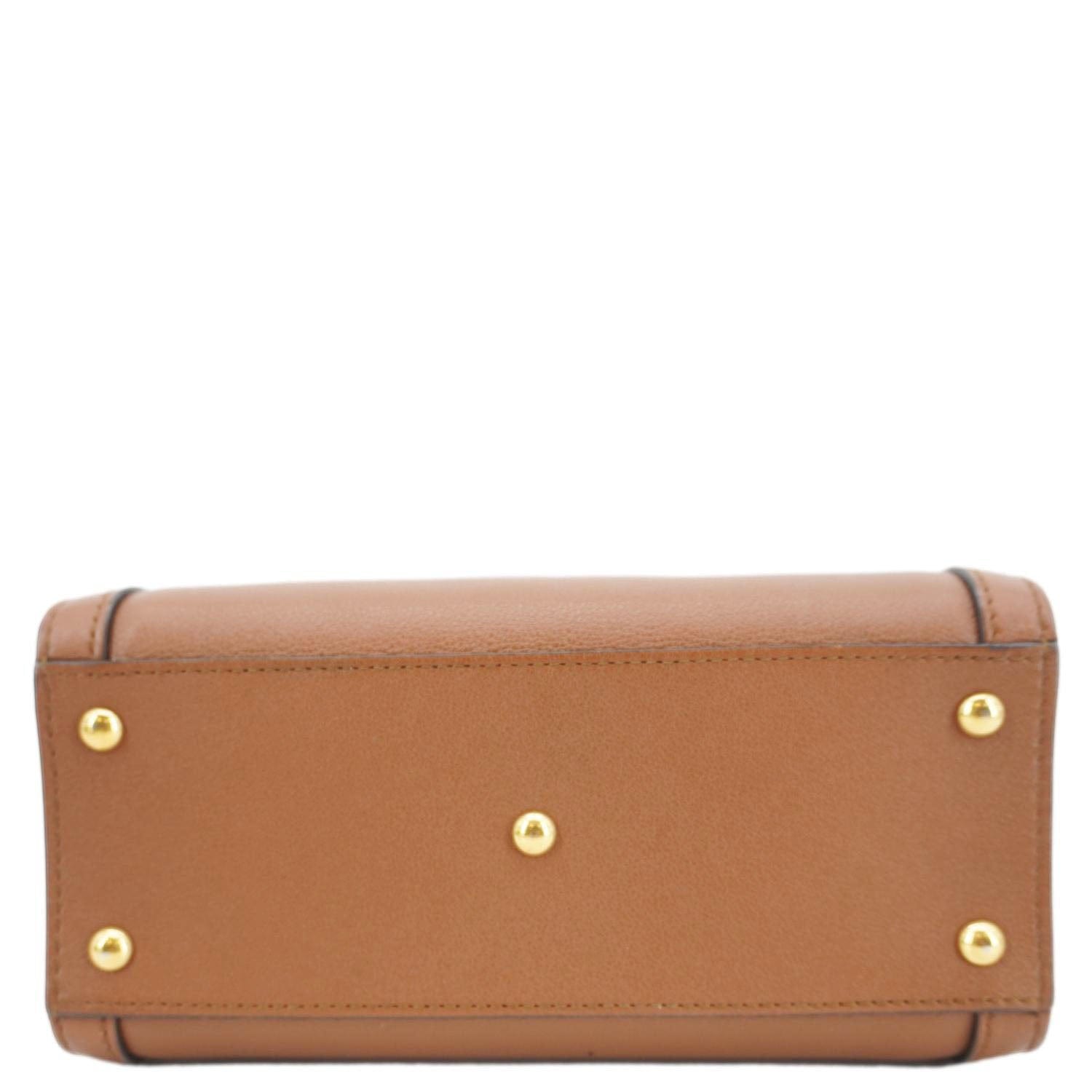 GUCCI Diana Bamboo Mini Leather Tote Bag Brown 655661