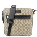 GUCCI Front Zip Medium Gucci Canvas Messenger Bag Beige 406974