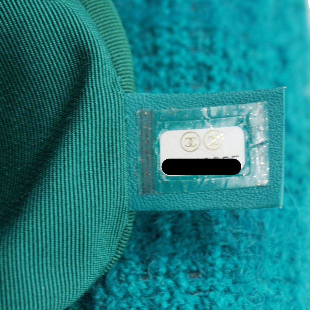 Chanel 19 Flap Medium Quilted Tweed Shoulder Bag Teal