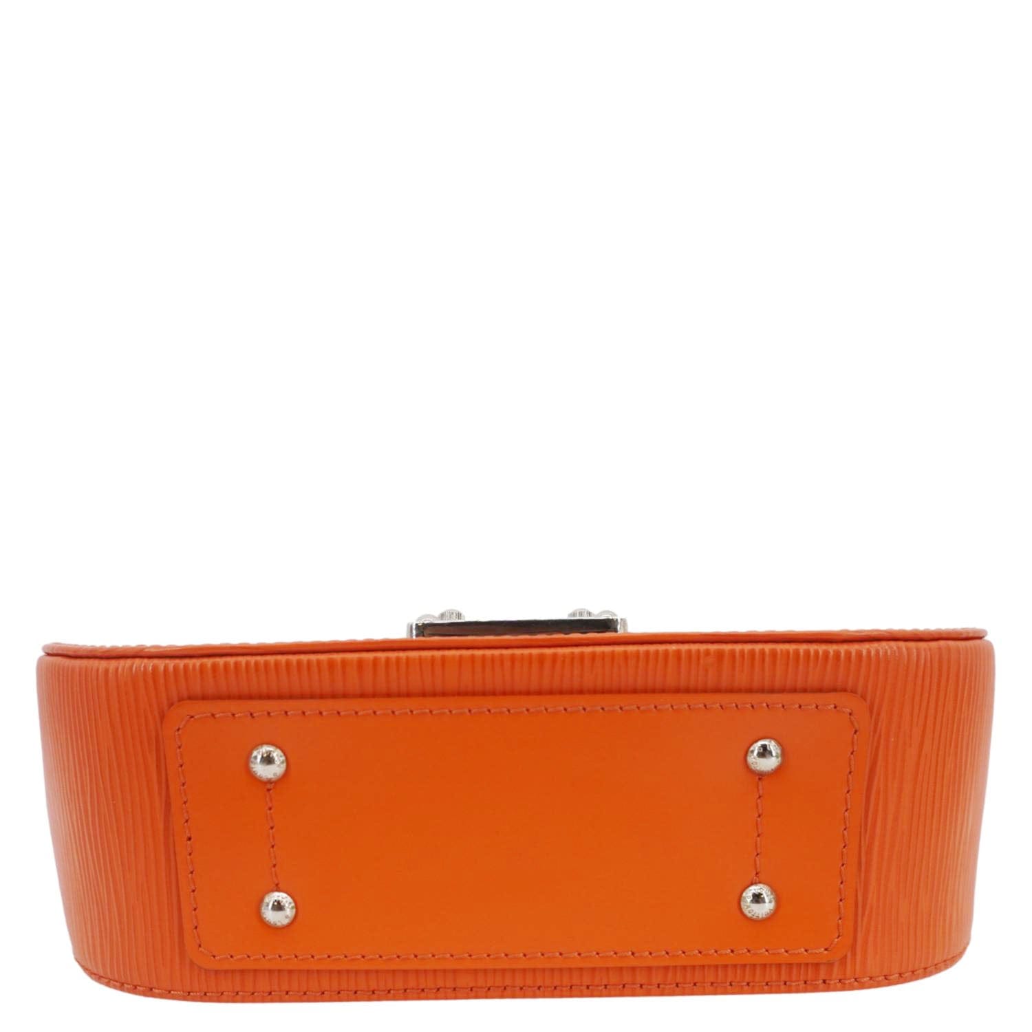 LOUIS VUITTON Eden Epi Leather Top Handle Shoulder Bag Orange