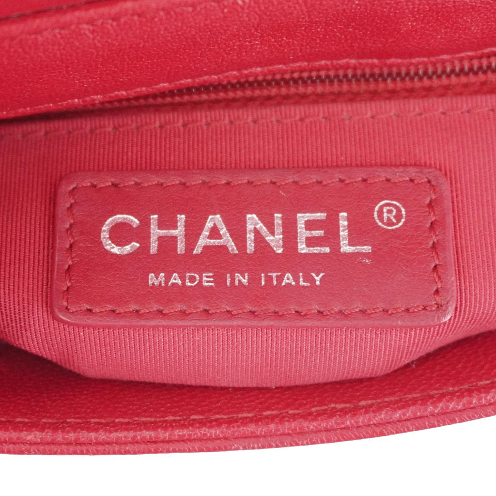 Chanel Mademoiselle  Flap Sheepskin Leather Crossbody Bag Pink