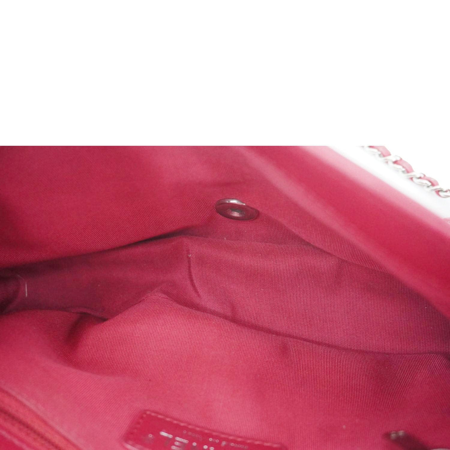 Chanel Mademoiselle  Flap Sheepskin Leather Crossbody Bag Pink