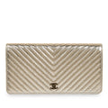 Classic Long Flap Wallet - Chevron