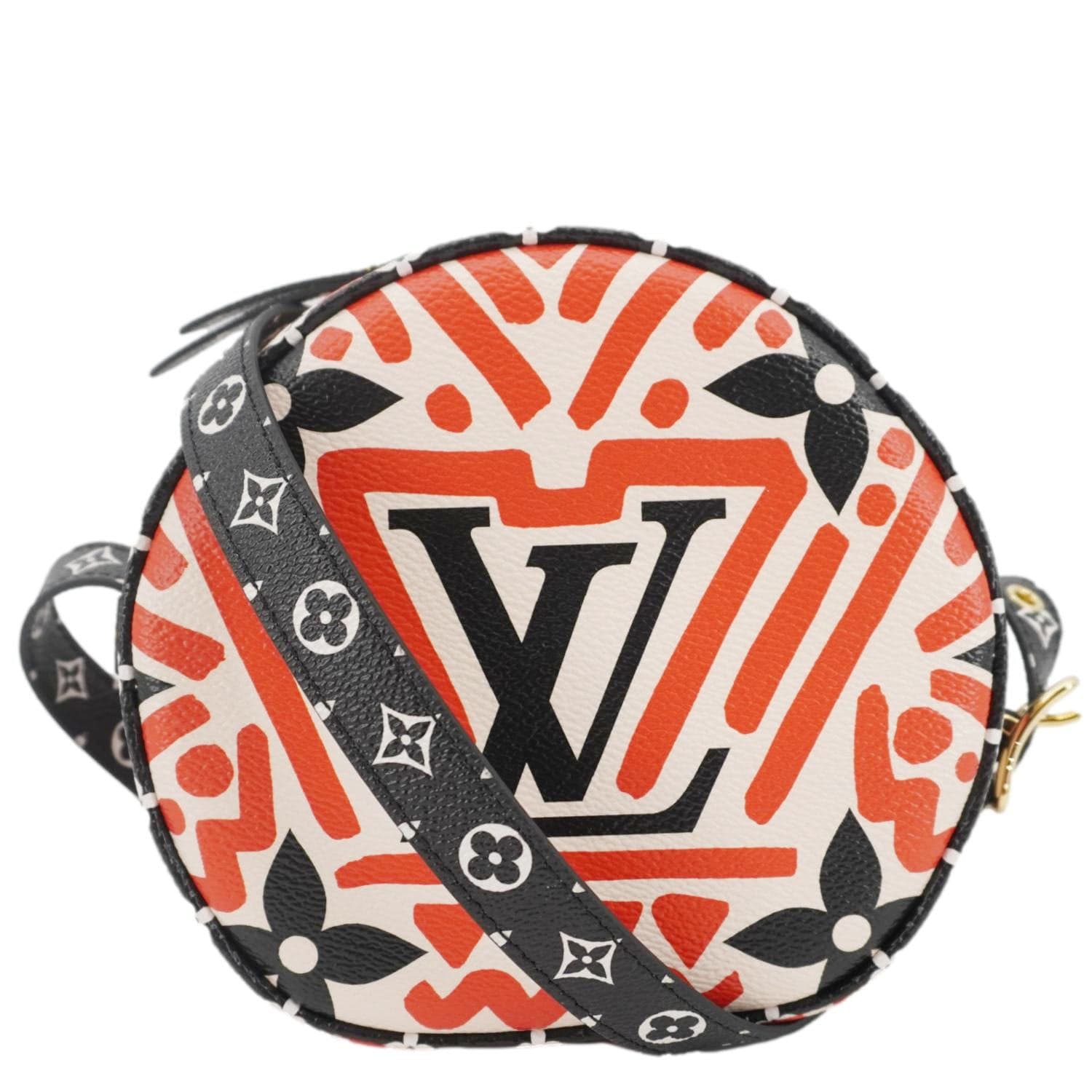 LOUIS VUITTON Boite Chapeau Crafty Giant Monogram Canvas Crossbody Bag Multicolor