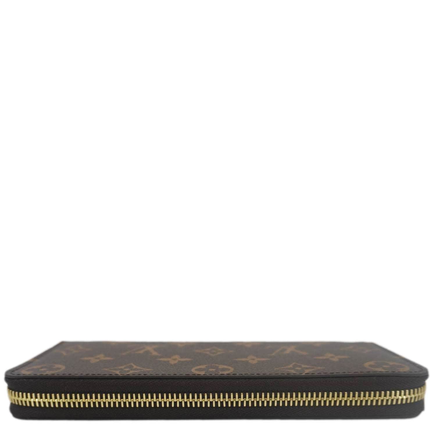 LOUIS VUITTON Clemence Monogram Canvas Zippy Wallet Rose Ballerine