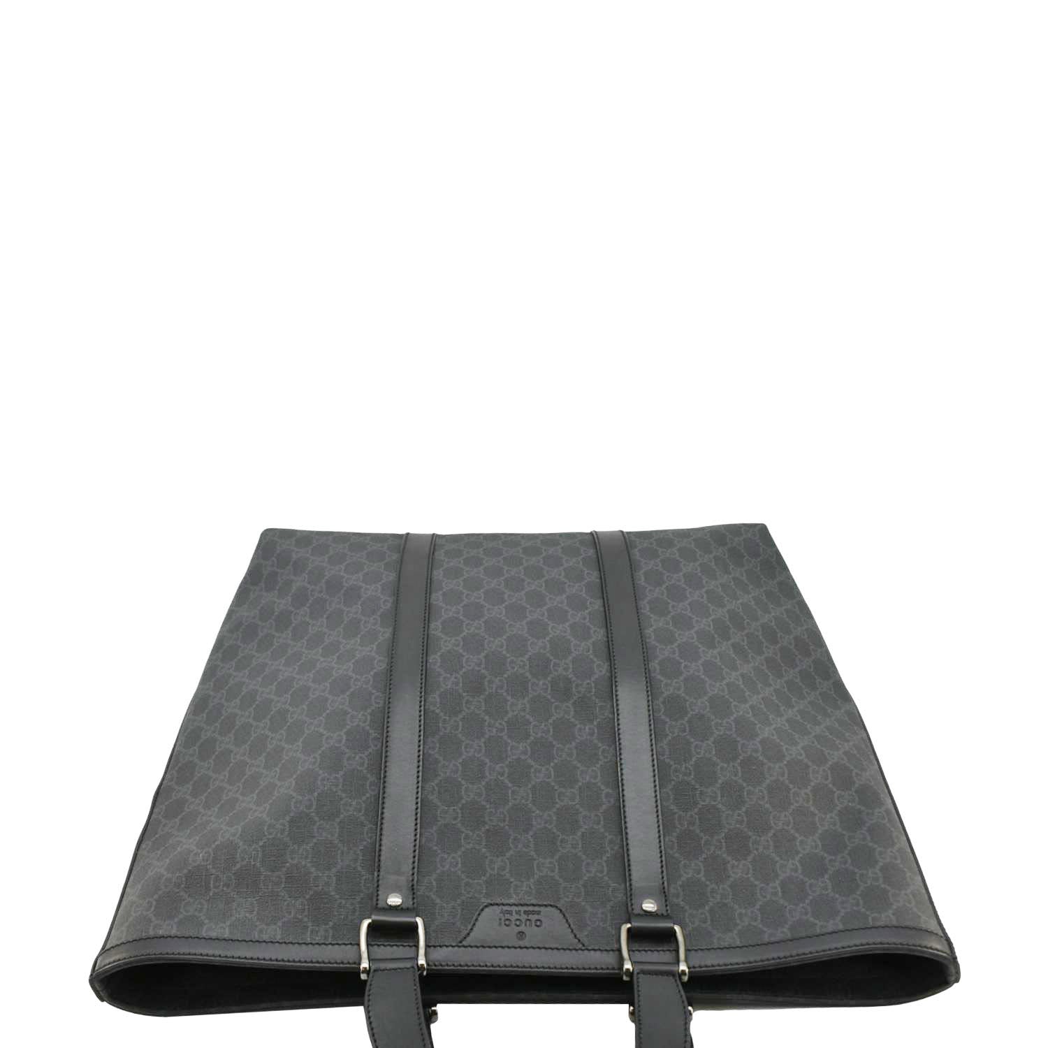 GUCCI Gucci Supreme Medium Tote Bag Black 322063