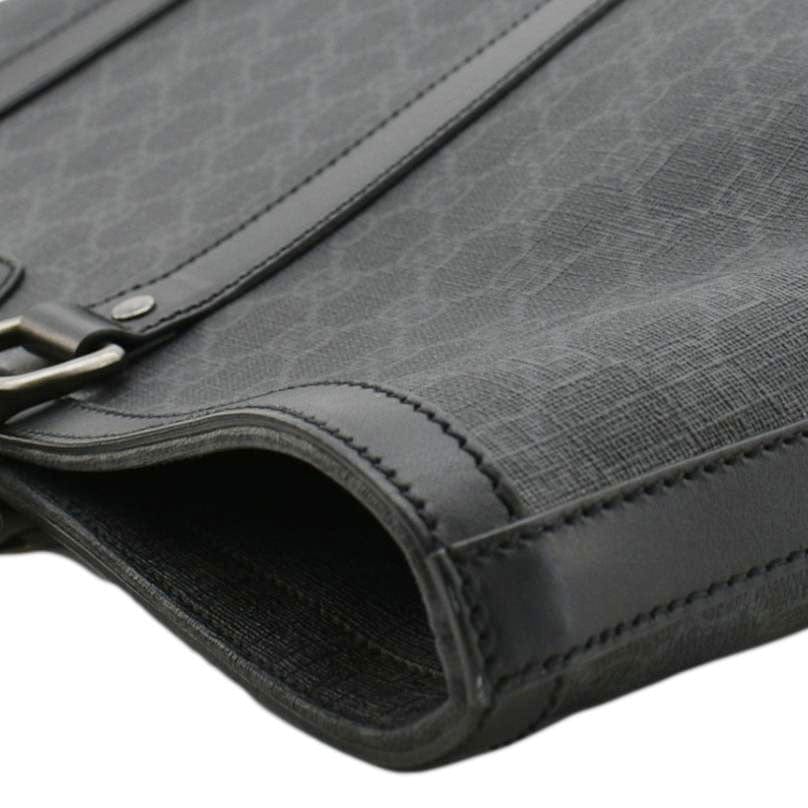 GUCCI Gucci Supreme Medium Tote Bag Black 322063