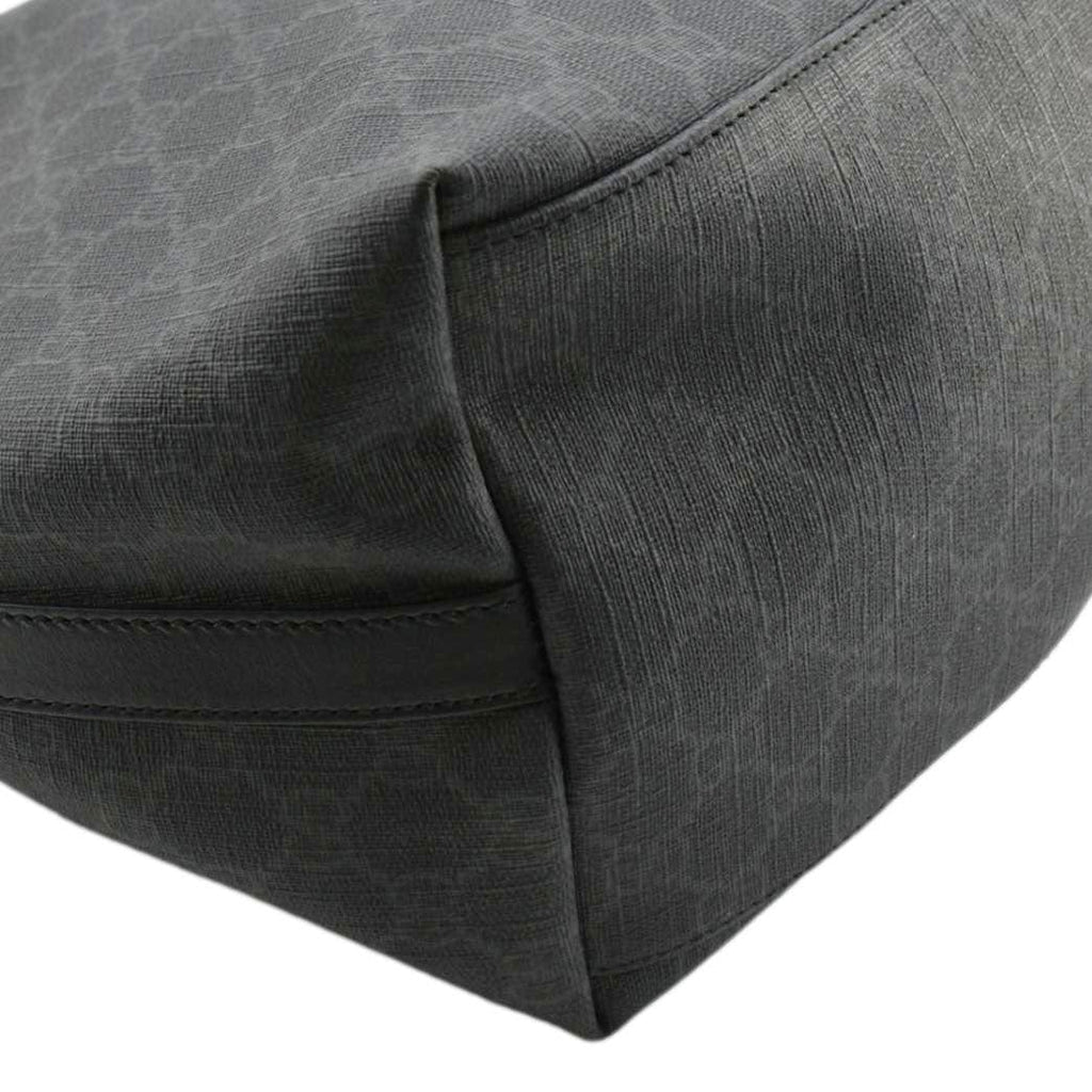 GUCCI Gucci Supreme Medium Tote Bag Black 322063