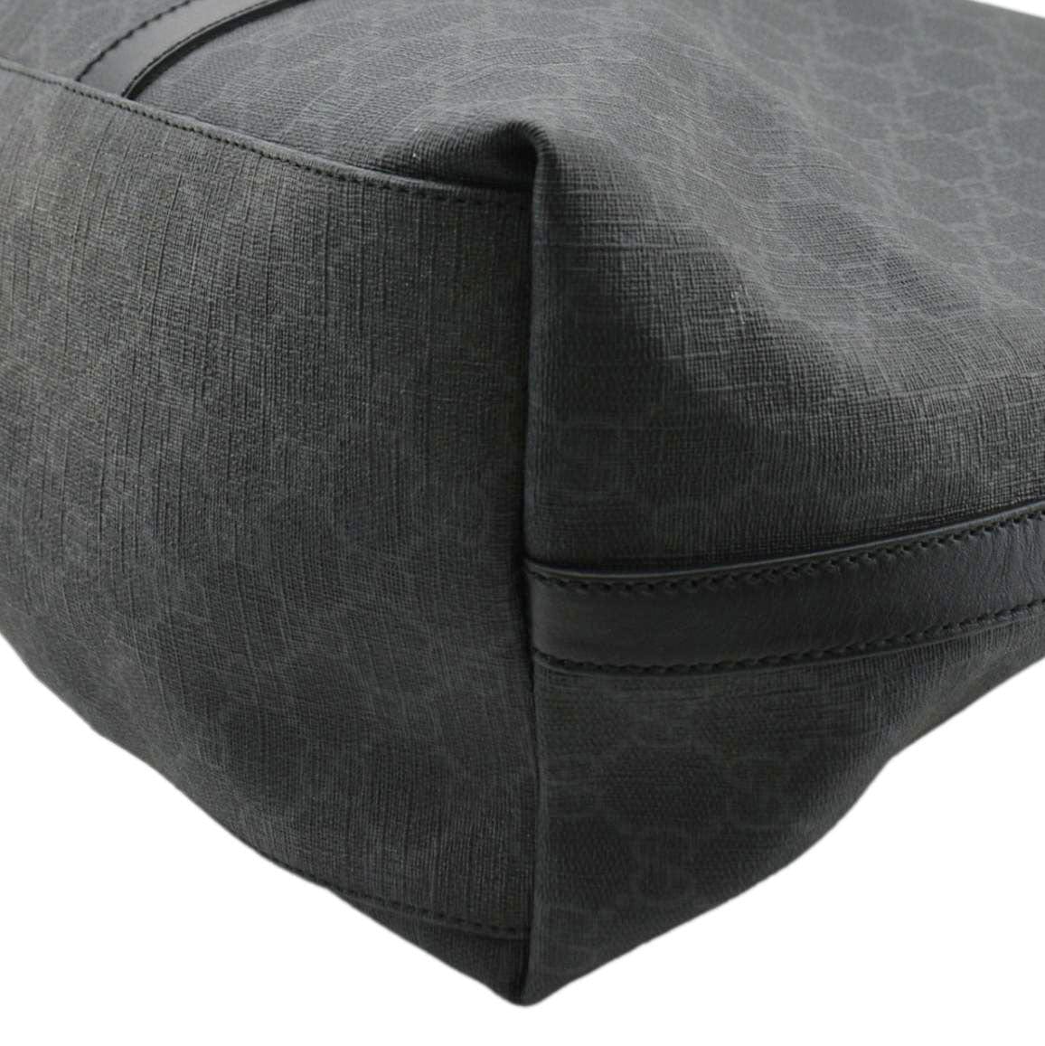 GUCCI Gucci Supreme Medium Tote Bag Black 322063