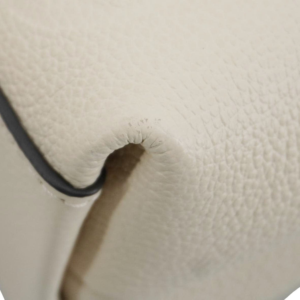 LOUIS VUITTON Madeleine MM Monogram Empreinte Leather Top Handle Bag White
