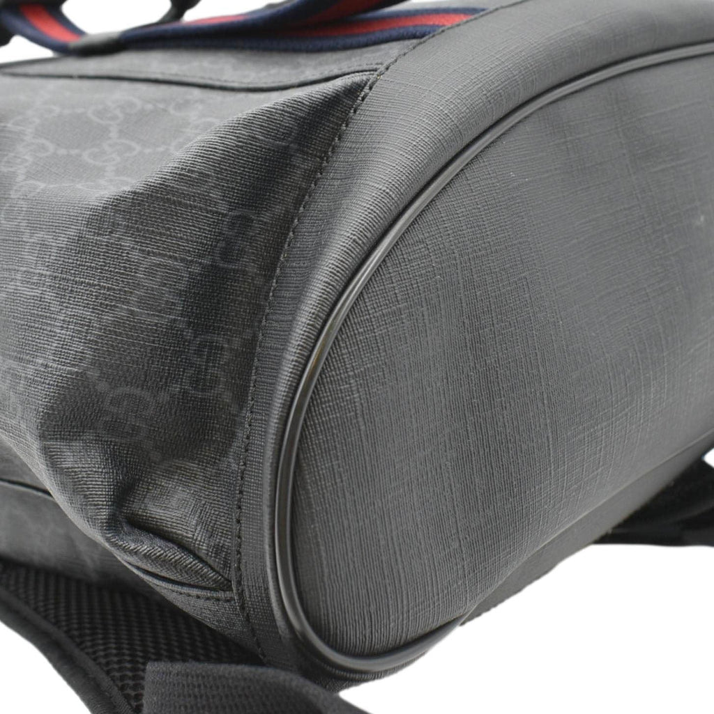 GUCCI Gucci Supreme Canvas Backpack Black 495563