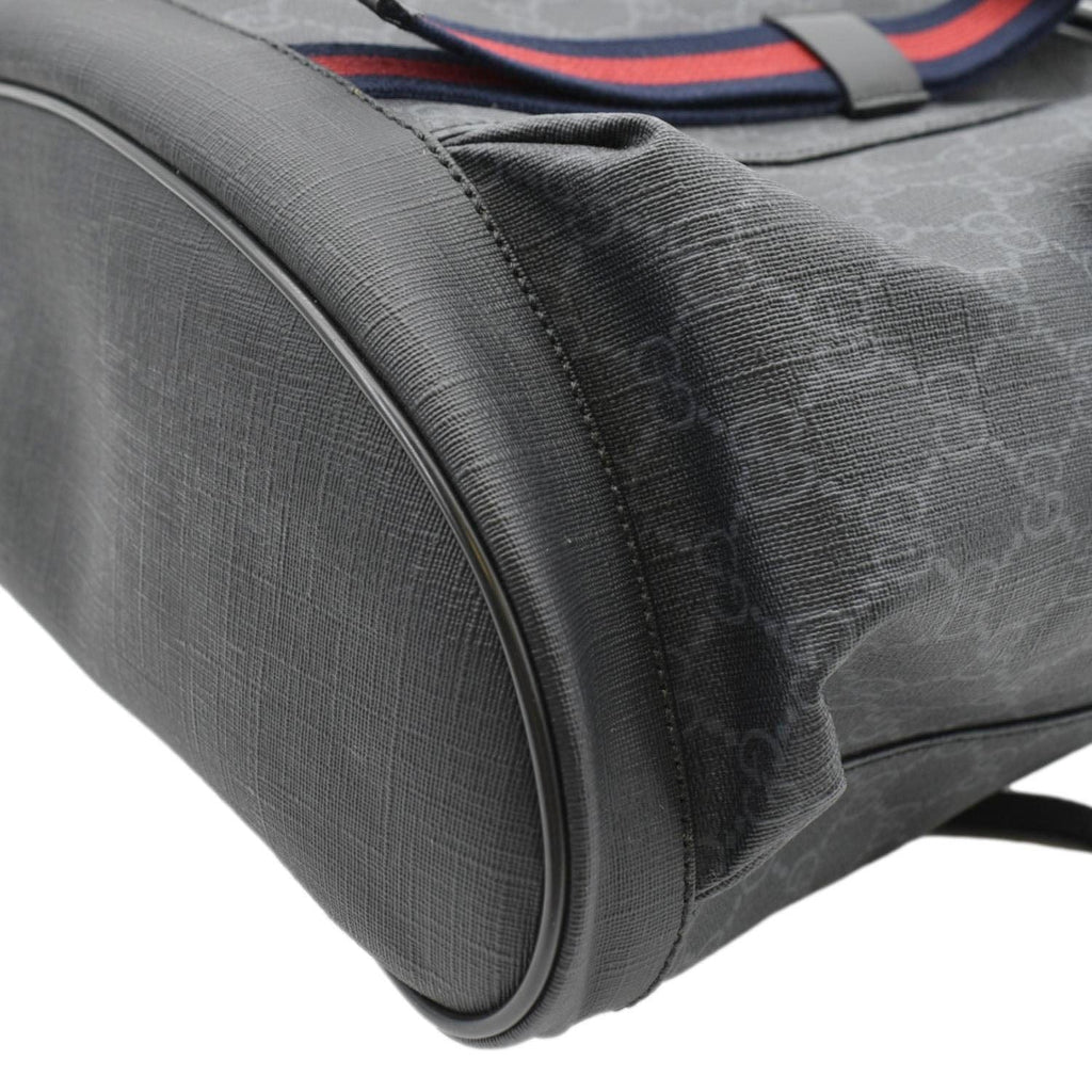 GUCCI Gucci Supreme Canvas Backpack Black 495563