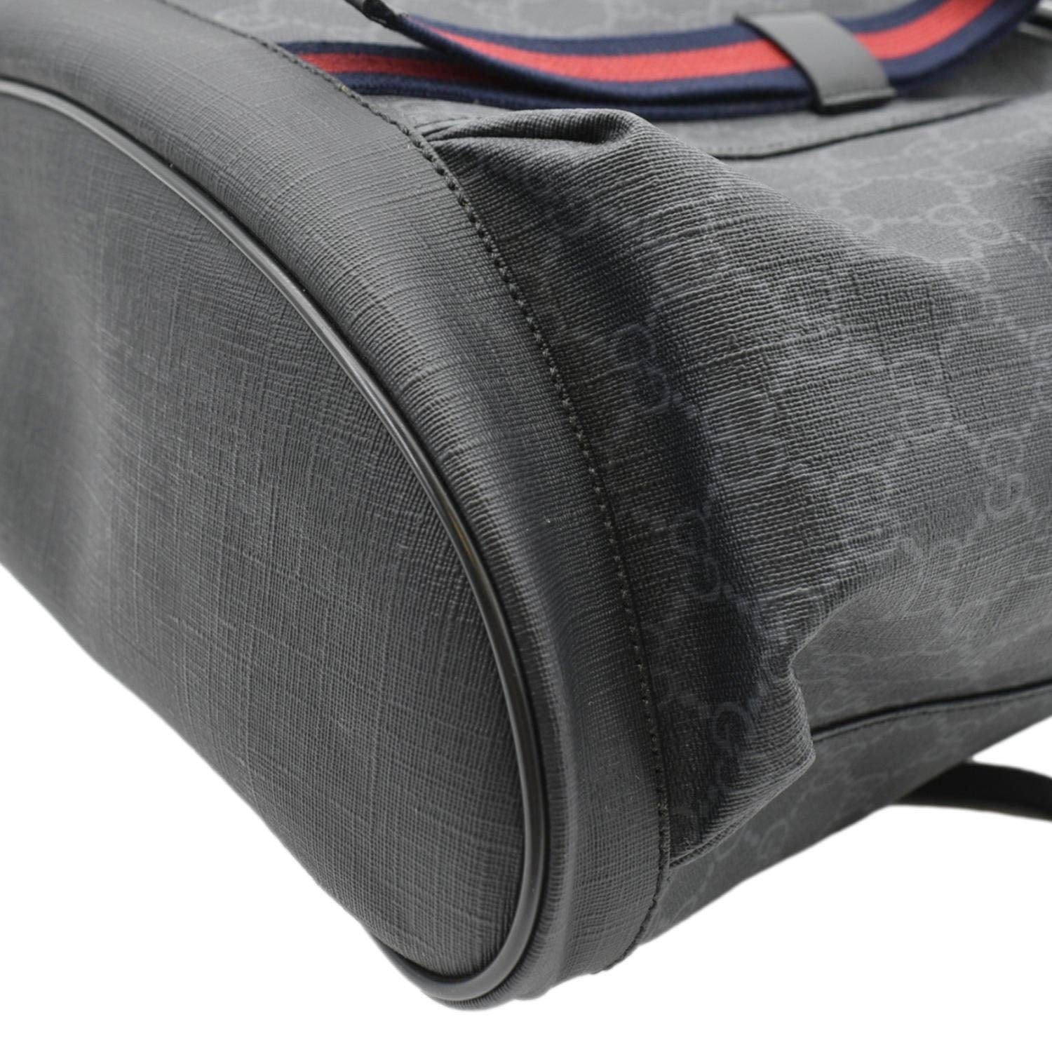 GUCCI Gucci Supreme Canvas Backpack Black 495563