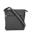 GUCCI Gucci Monogram Nylon Messenger Bag Black 449184