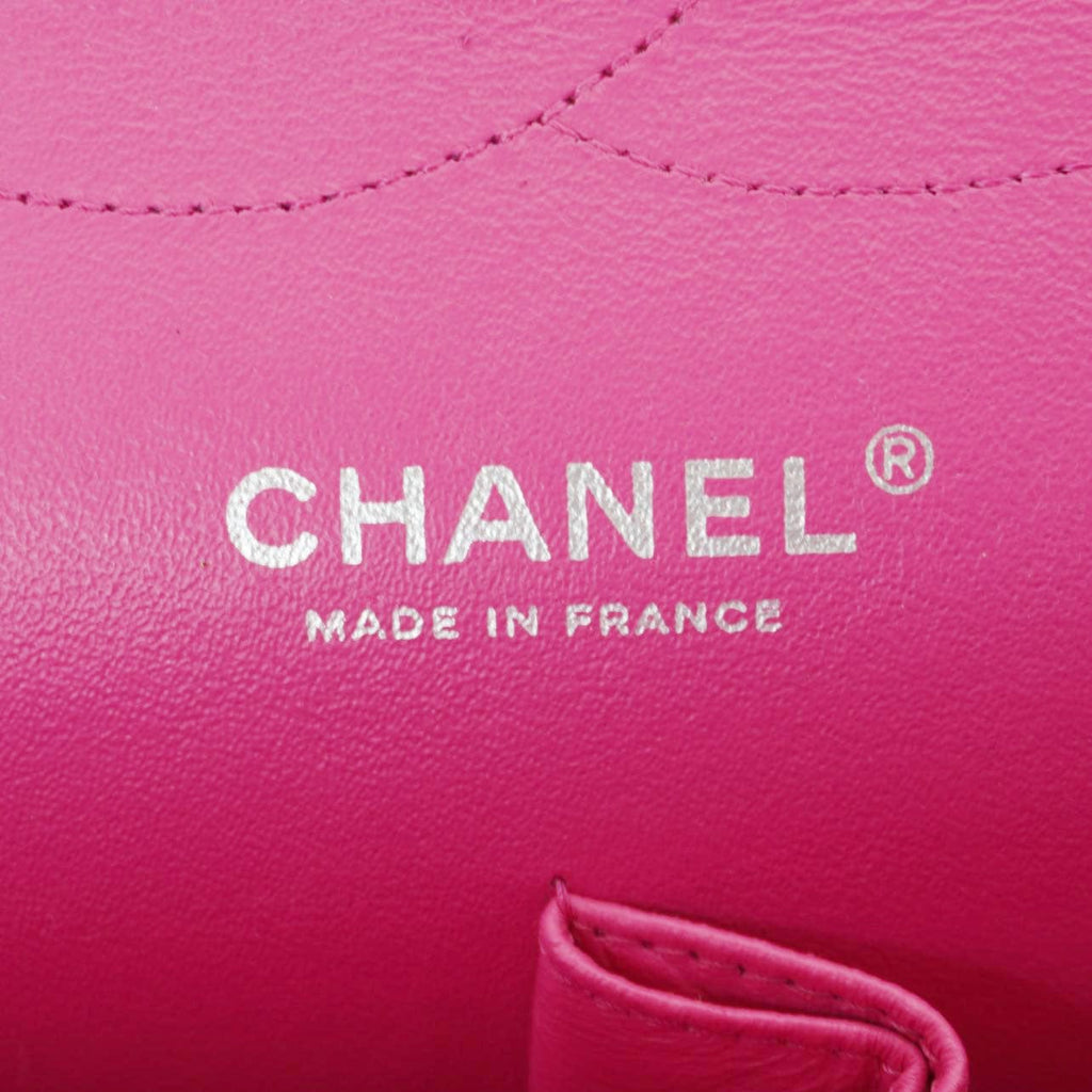 Chanel Jumbo Classic Double Flap Quilted Caviar Leather Shoulder Bag Pink