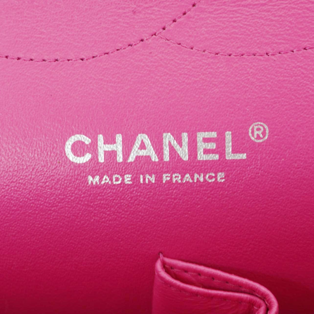 Chanel Jumbo Classic Double Flap Quilted Caviar Leather Shoulder Bag Pink