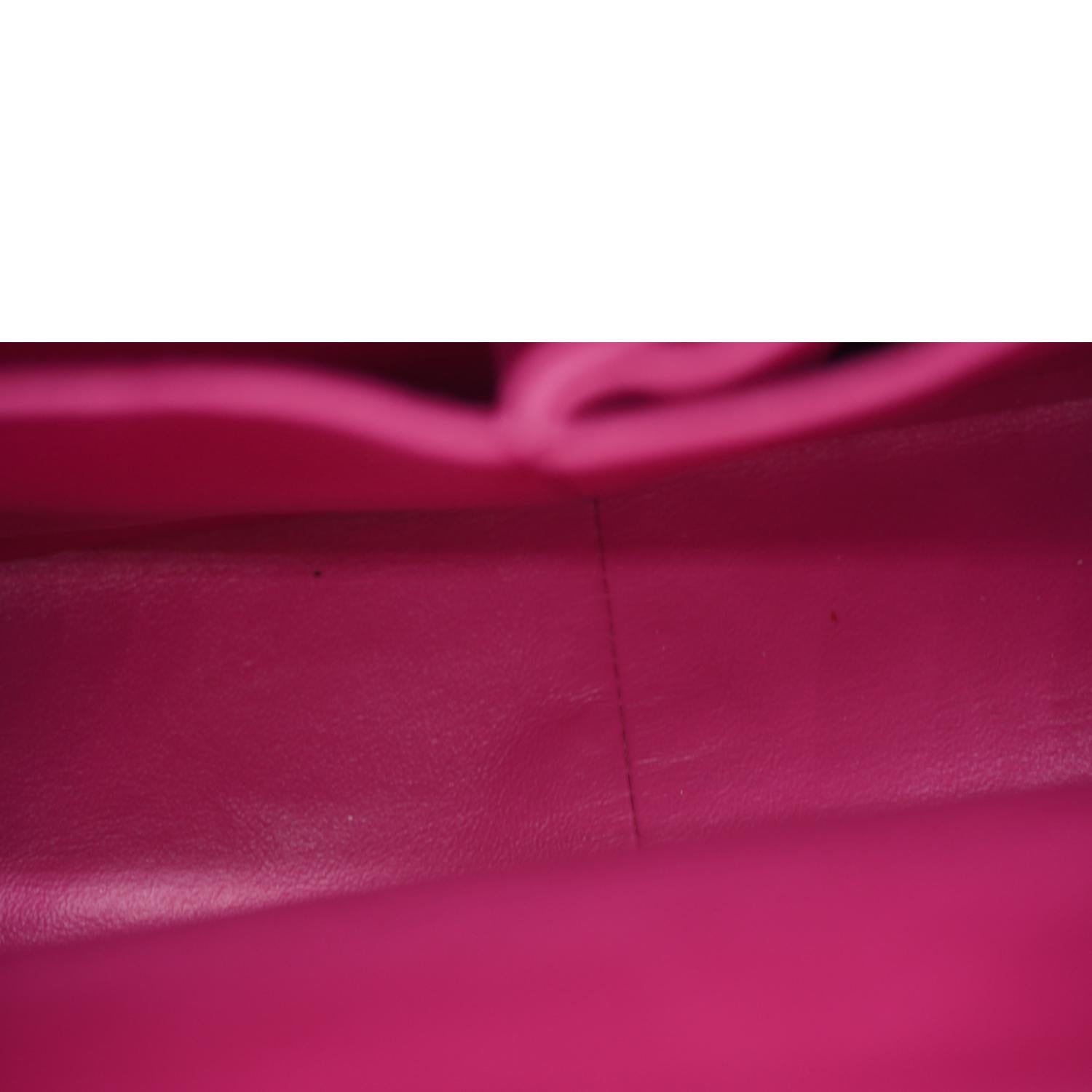 Chanel Jumbo Classic Double Flap Quilted Caviar Leather Shoulder Bag Pink