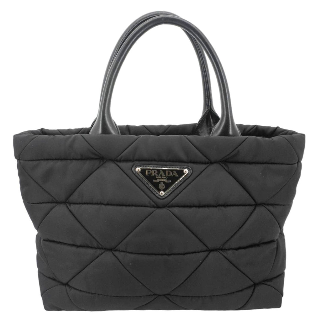 PRADA Padded Re-Nylon Tote Bag  Black