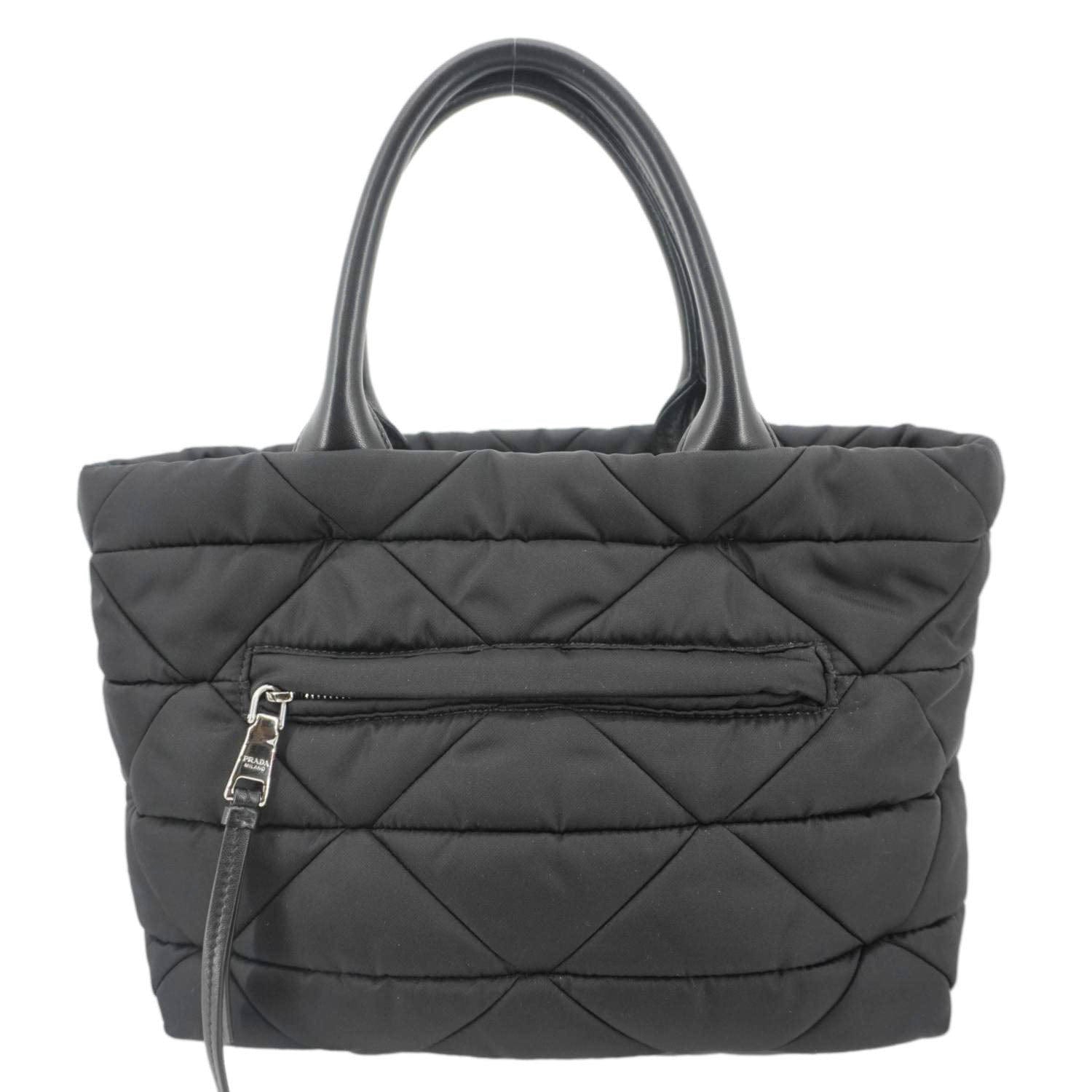 PRADA Padded Re-Nylon Tote Bag  Black