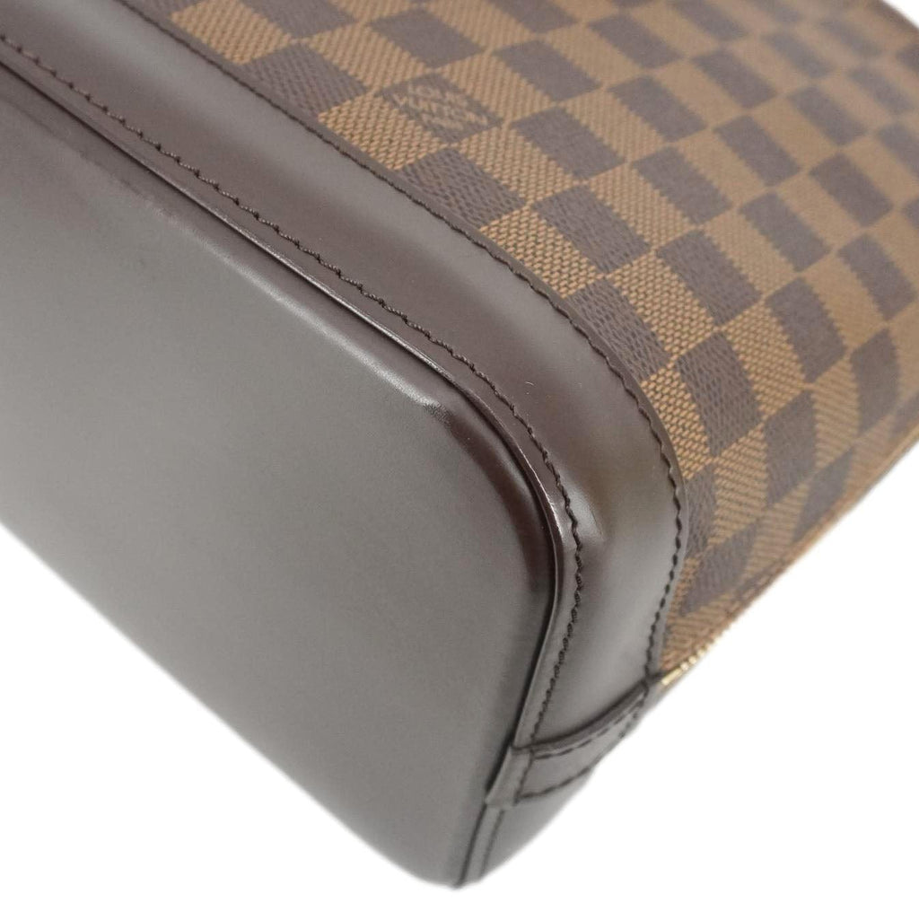 LOUIS VUITTON Alma PM Damier Ebene  Satchel Bag Brown