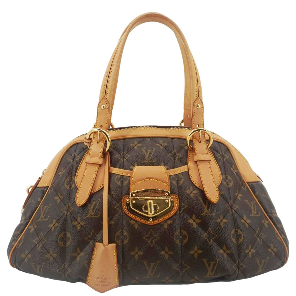 LOUIS VUITTON Etoile Bowling Monogram Canvas Satchel Bag Brown