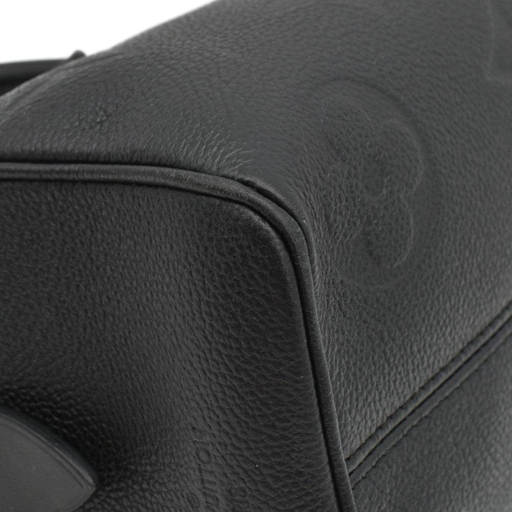 LOUIS VUITTON Speedy 20 Bandouliere Empreinte Leather Shoulder Bag Black