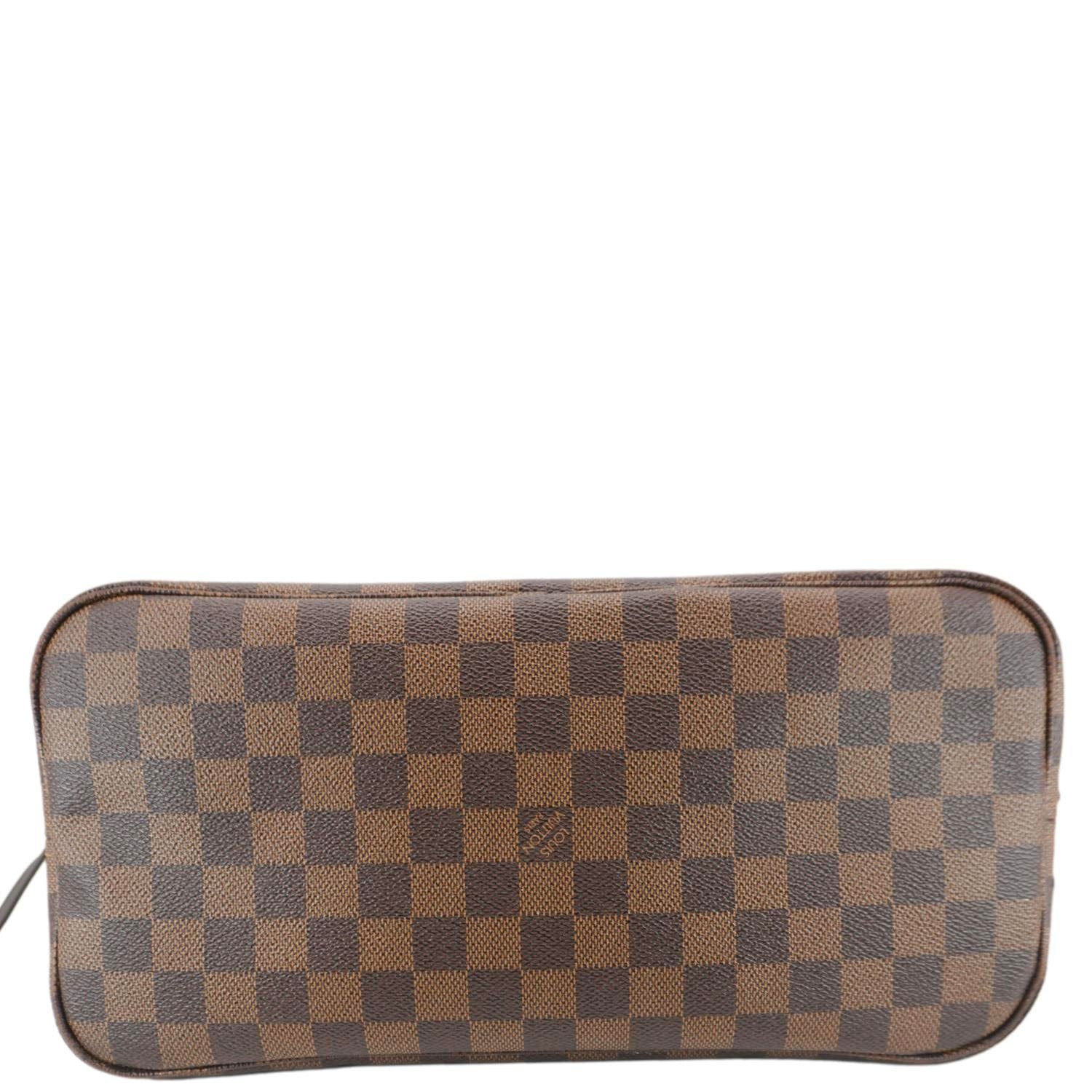 LOUIS VUITTON  Neverfull MM Damier Ebene Shoulder Bag Brown