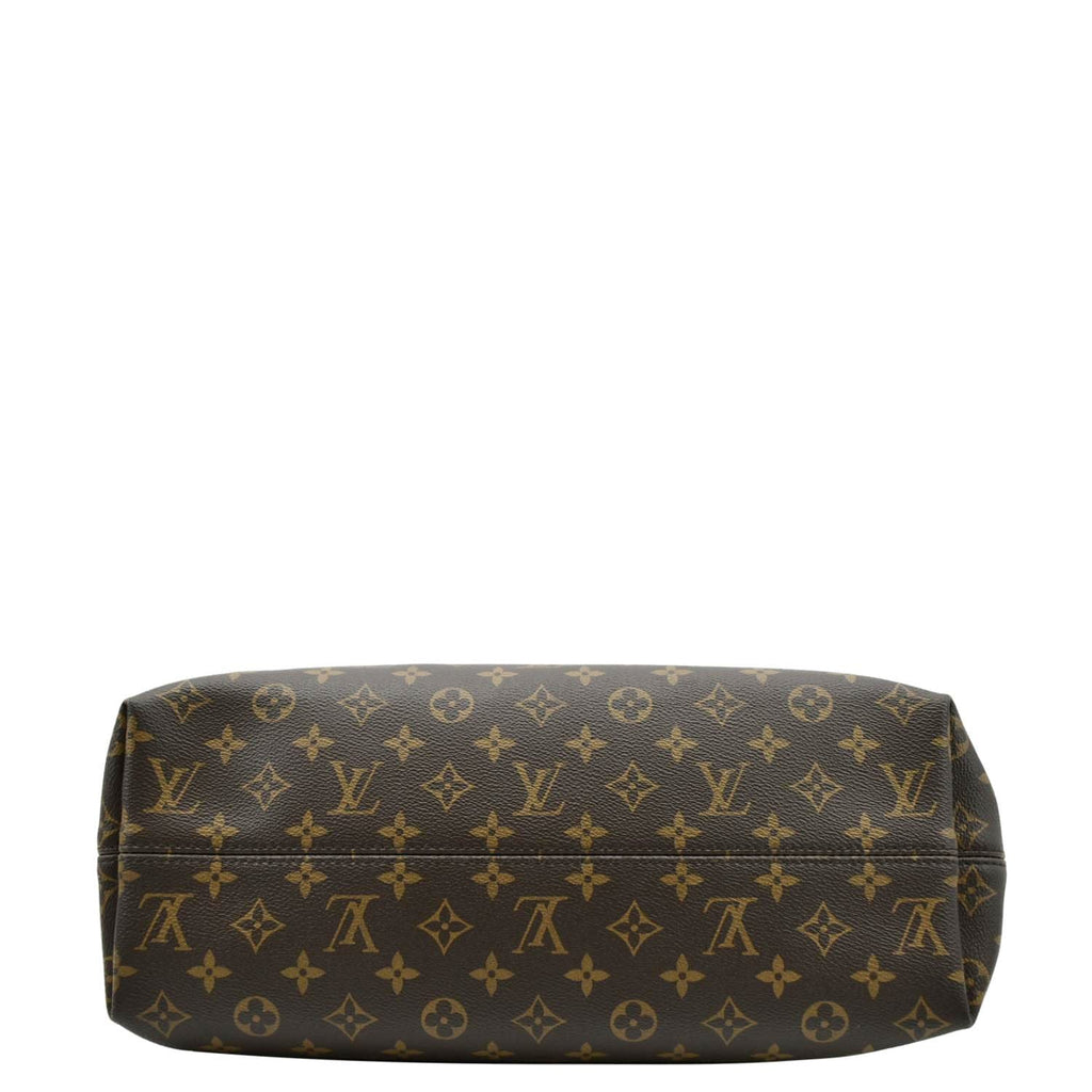 LOUIS VUITTON Graceful MM Monogram Canvas Hobo Shoulder Bag Brown