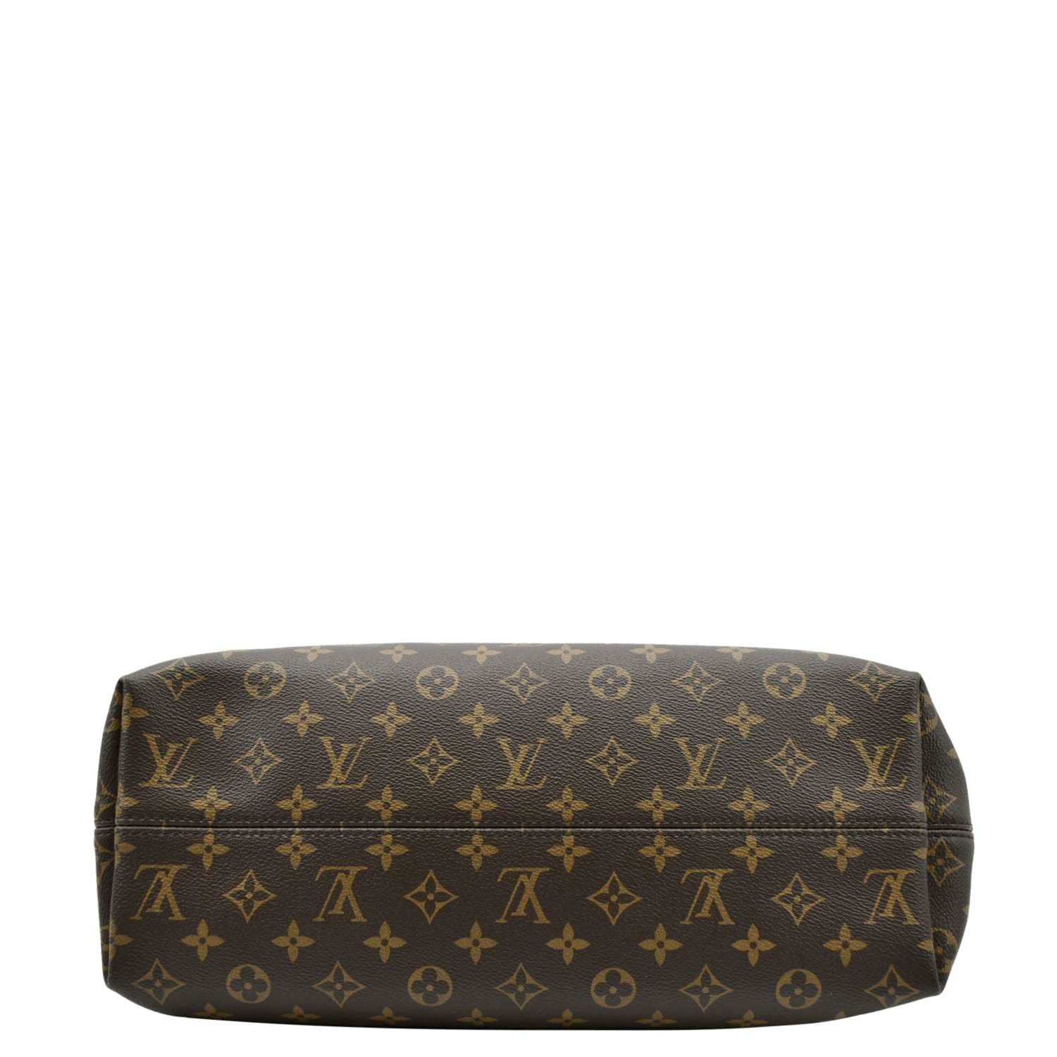 LOUIS VUITTON Graceful MM Monogram Canvas Hobo Shoulder Bag Brown