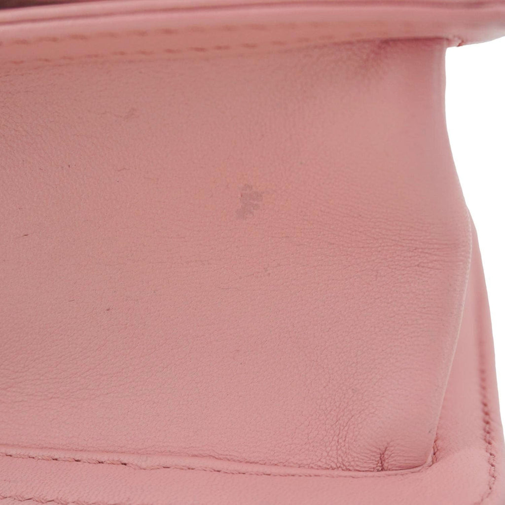 Chanel Boy Flap Small  Woven Leather Shoulder Bag Pink