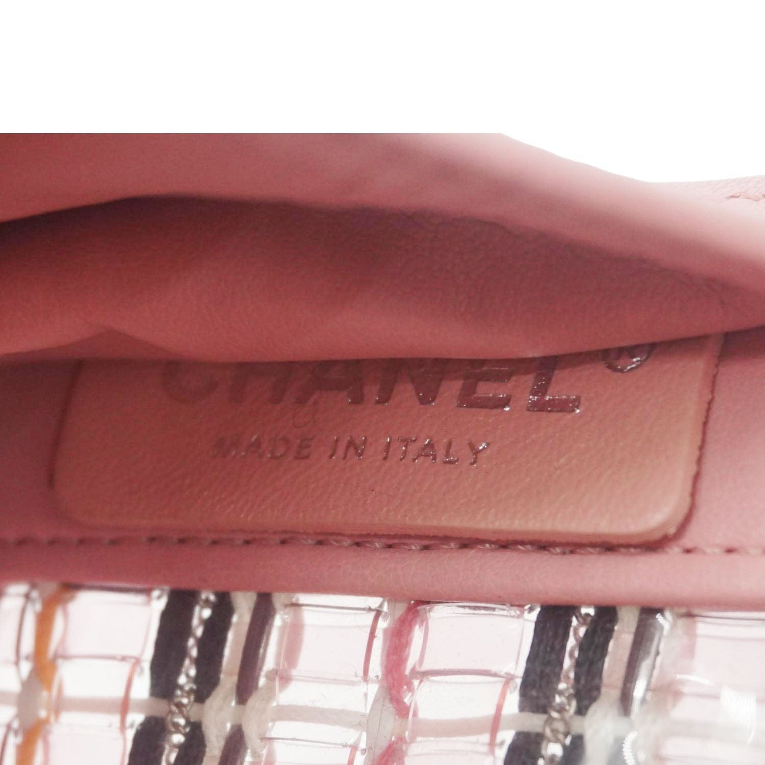 Chanel Boy Flap Small  Woven Leather Shoulder Bag Pink