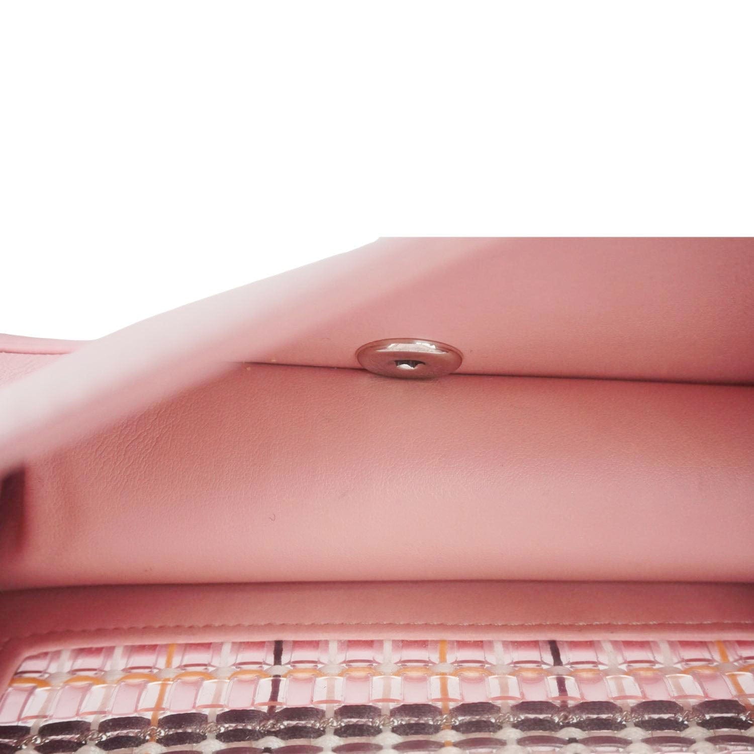 Chanel Boy Flap Small  Woven Leather Shoulder Bag Pink