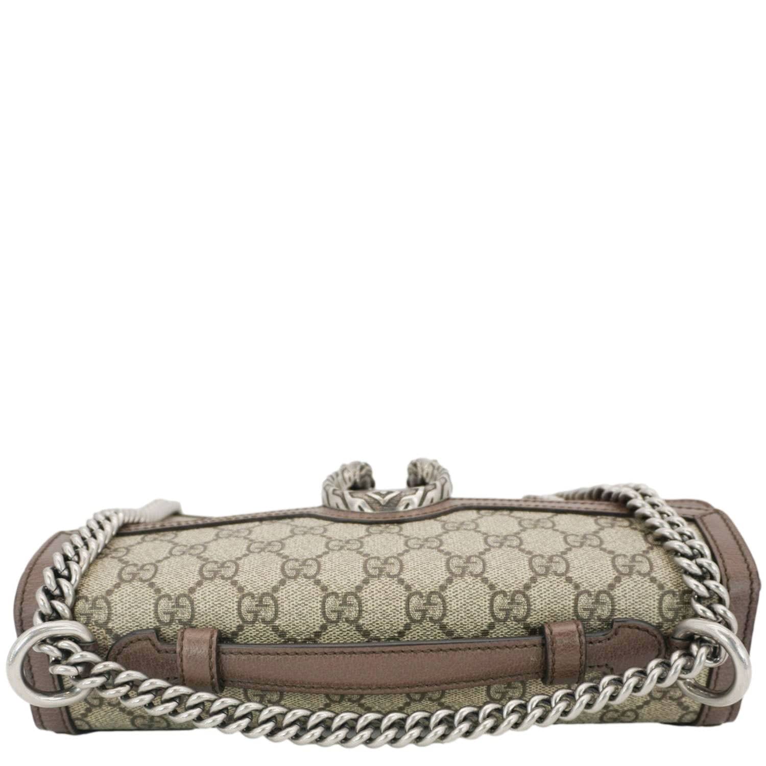 GUCCI Dionysus Gucci Supreme Canvas Top Handle Shoulder Bag Beige 621512