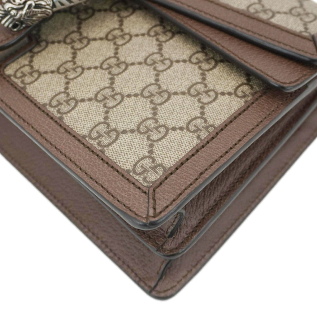 GUCCI Dionysus Gucci Supreme Canvas Top Handle Shoulder Bag Beige 621512