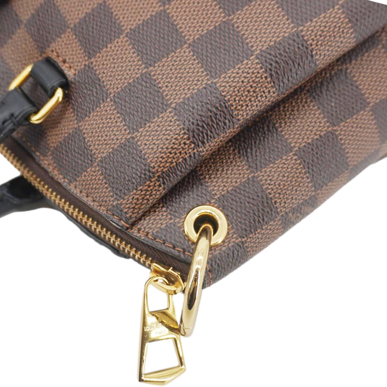 LOUIS VUITTON Odeon PM Damier Ebene Tote Shoulder Bag Brown