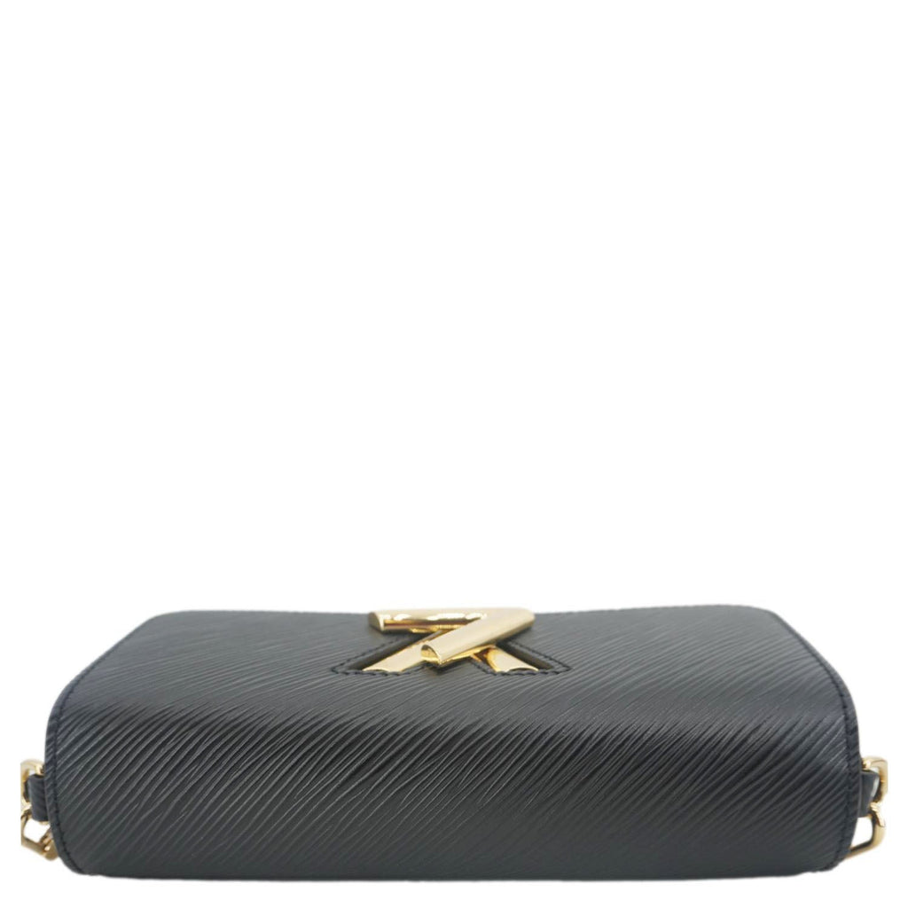 LOUIS VUITTON Twist West Epi Leather Crossbody Pochette Bag Black