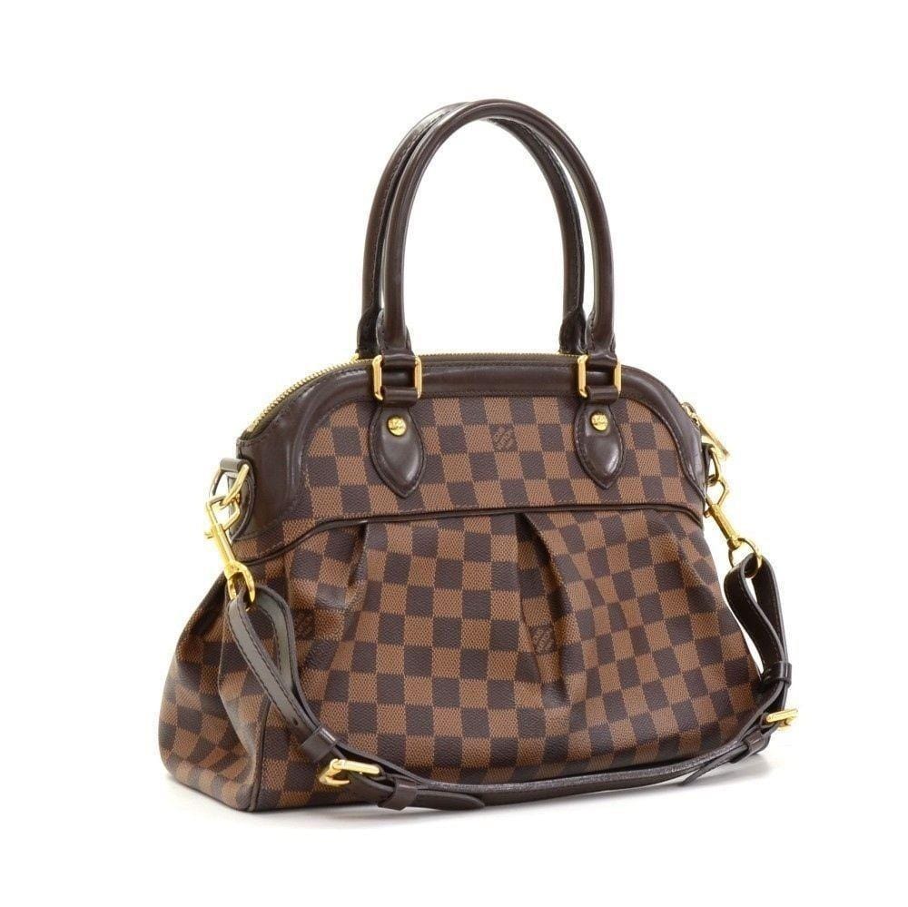 LOUIS VUITTON Trevi PM Damier Ebene Canvas 2way Handbag