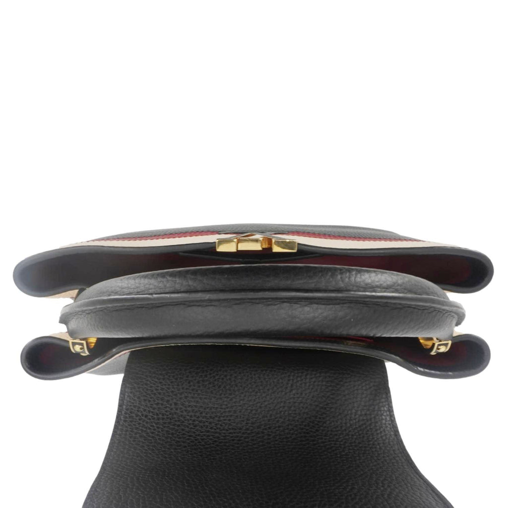 LOUIS VUITTON Capucines MM Taurillon Leather Satchel Bag Black
