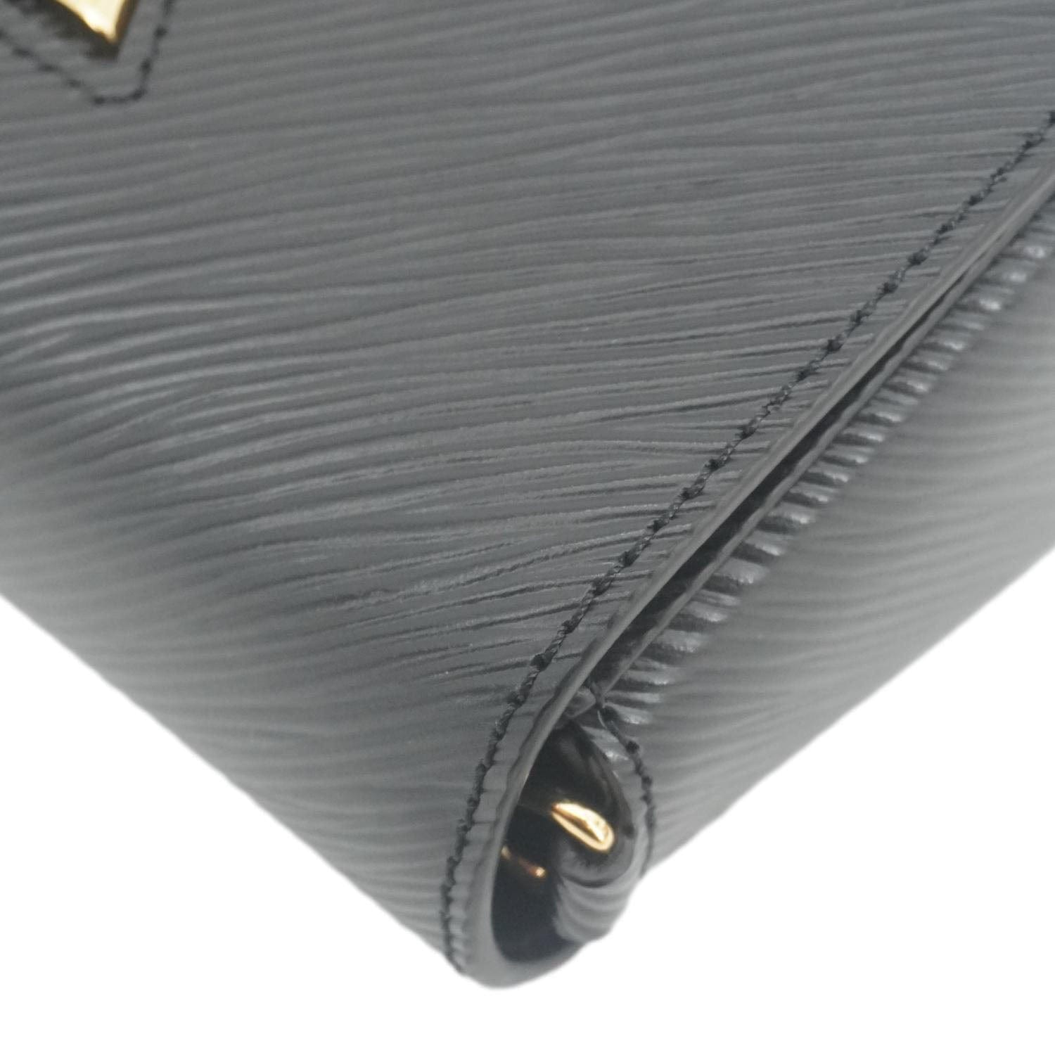 LOUIS VUITTON Twist West Epi Leather Crossbody Pochette Bag Black