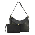 LOUIS VUITTON Carryall MM Empreinte Leather Shoulder Bag Black