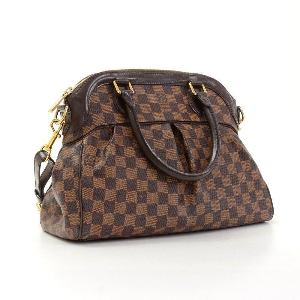 LOUIS VUITTON Trevi PM Damier Ebene Canvas 2way Handbag