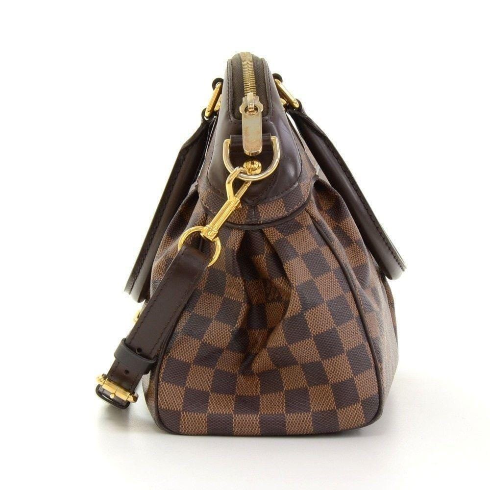 LOUIS VUITTON Trevi PM Damier Ebene Canvas 2way Handbag