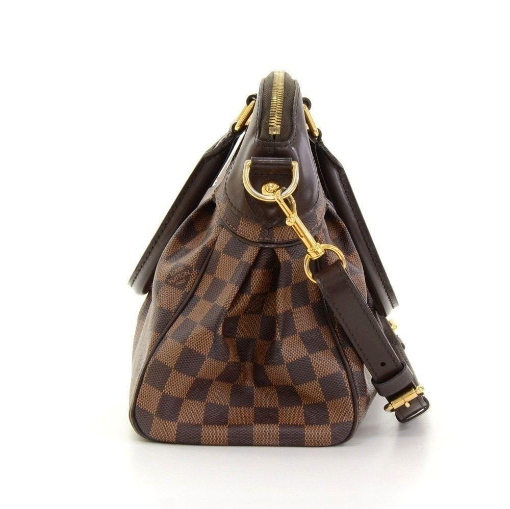 LOUIS VUITTON Trevi PM Damier Ebene Canvas 2way Handbag