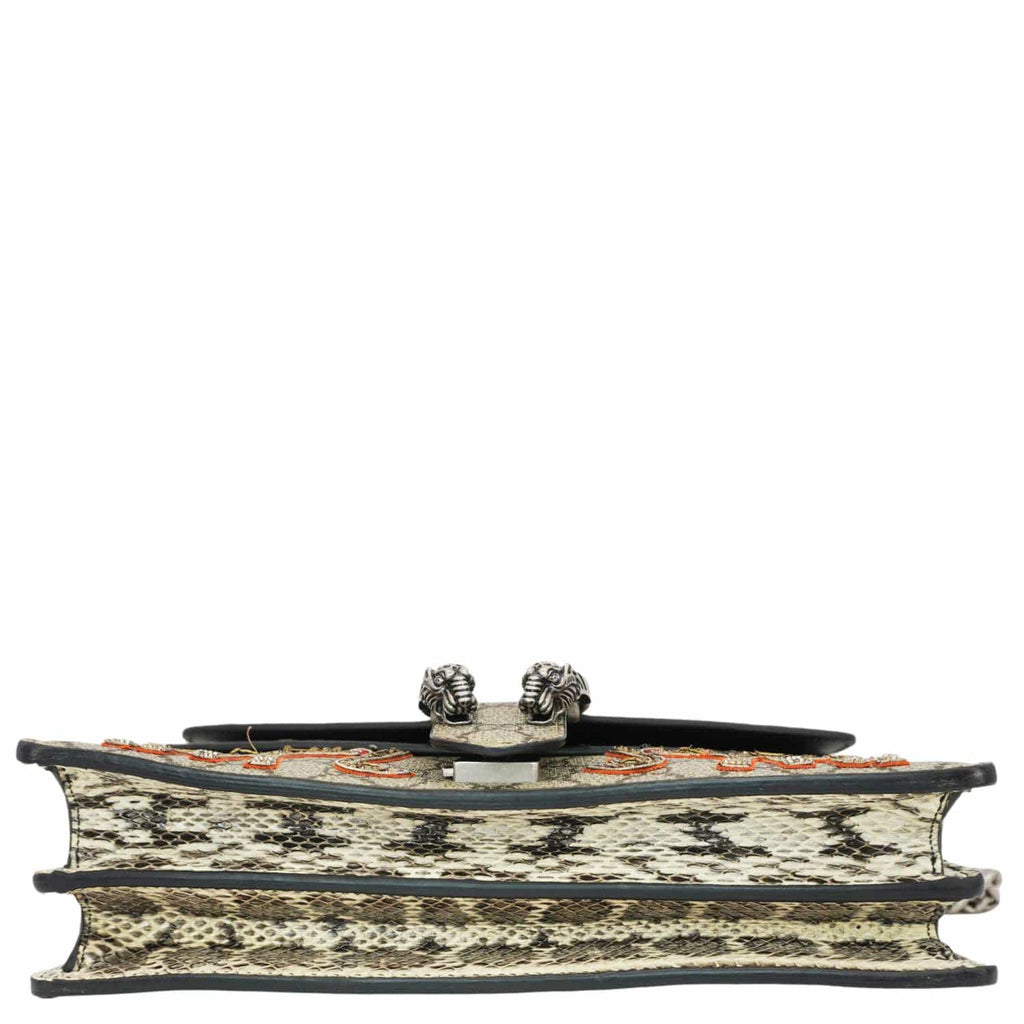GUCCI Dionysus Small Gucci Supreme Elephant Embroidered Shoulder Bag Beige 400249
