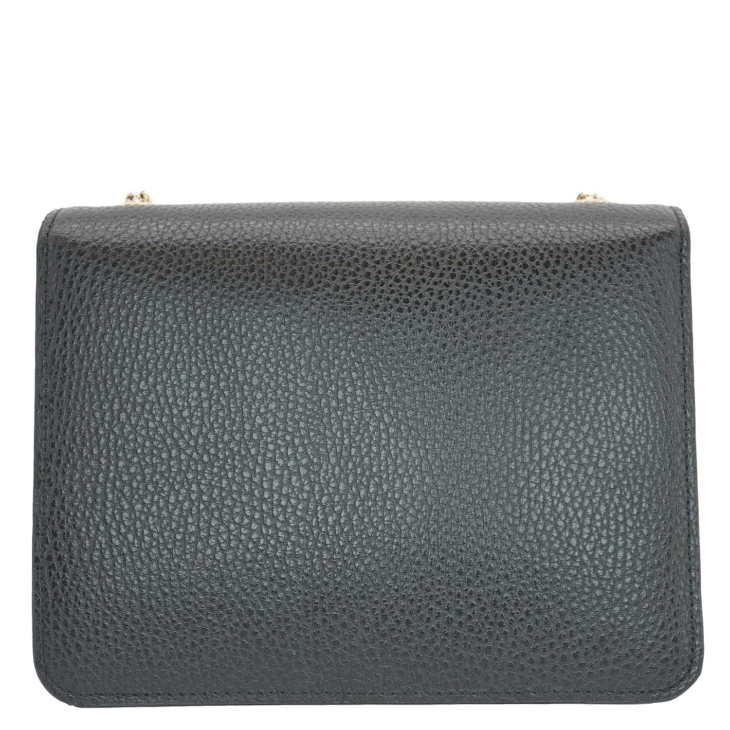 GUCCI Interlocking Gucci Leather Crossbody Bag Black 510304